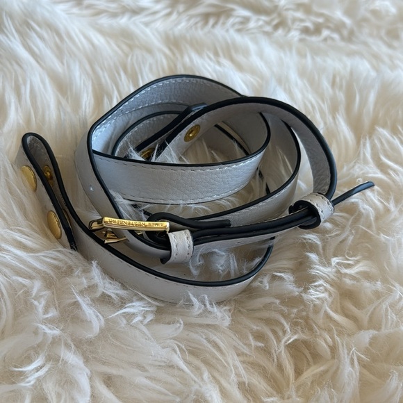 Aimee Kestenberg Crossbody Strap ONLY replacement white leather gold hardware - Picture 7 of 7